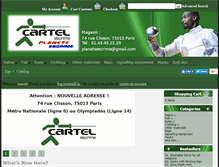 Tablet Screenshot of cartel-escrime.com